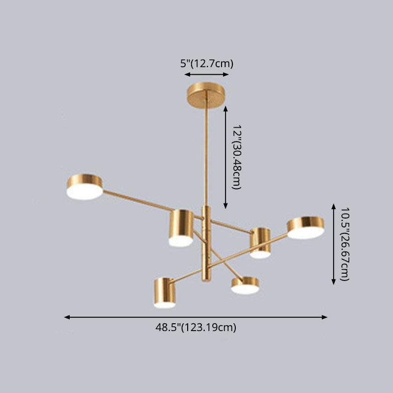 Sputnik Chandelier Light Fixture Contemporary Metal Pendant Light - Rebooters