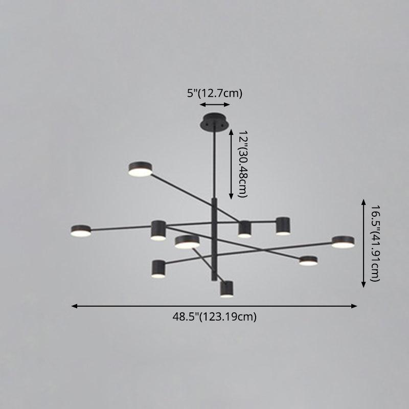 Sputnik Chandelier Light Fixture Contemporary Metal Pendant Light - Rebooters