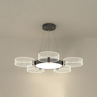 Circle Chandelier Lighting Modernist Acrylic Ceiling Pendant Light - Rebooters