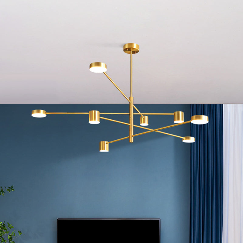 Starburst Ceiling Chandelier Contemporary Metal Light Fixture - Rebooters