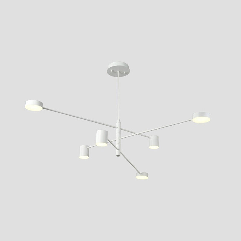 Starburst Ceiling Chandelier Contemporary Metal Light Fixture - Rebooters