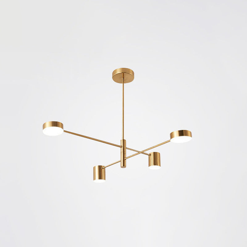 Starburst Ceiling Chandelier Contemporary Metal Light Fixture - Rebooters