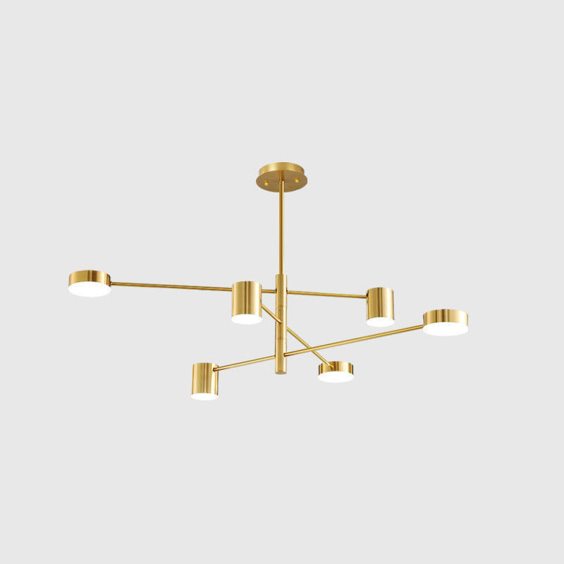Starburst Ceiling Chandelier Contemporary Metal Light Fixture - Rebooters