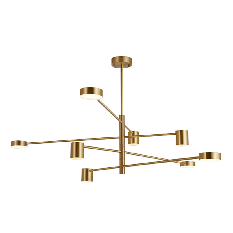 Starburst Ceiling Chandelier Contemporary Metal Light Fixture - Rebooters
