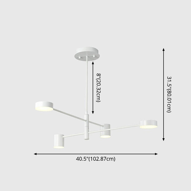 Starburst Ceiling Chandelier Contemporary Metal Light Fixture - Rebooters