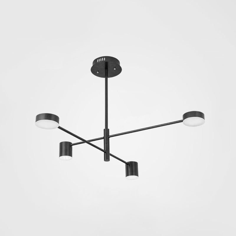 Starburst Ceiling Chandelier Contemporary Metal Light Fixture - Rebooters