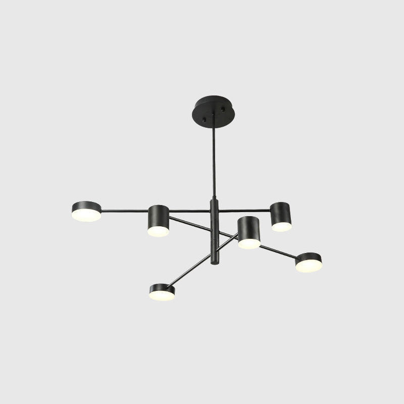 Starburst Ceiling Chandelier Contemporary Metal Light Fixture - Rebooters