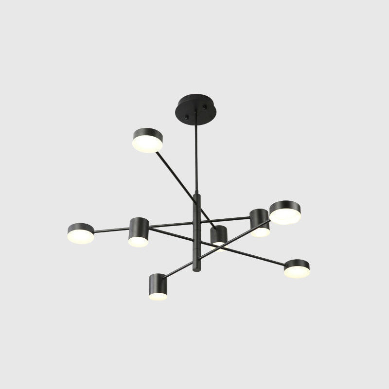 Starburst Ceiling Chandelier Contemporary Metal Light Fixture - Rebooters