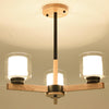 Cylinder Chandelier Lighting Fixtures Modern White Glass Light - Rebooters