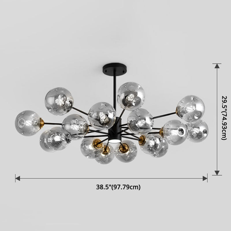 Bubble Chandelier Lighting Fixtures Modern Glass Pendant Lights - Rebooters