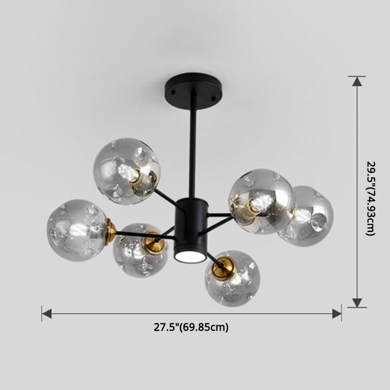 Bubble Chandelier Lighting Fixtures Modern Glass Pendant Lights - Rebooters