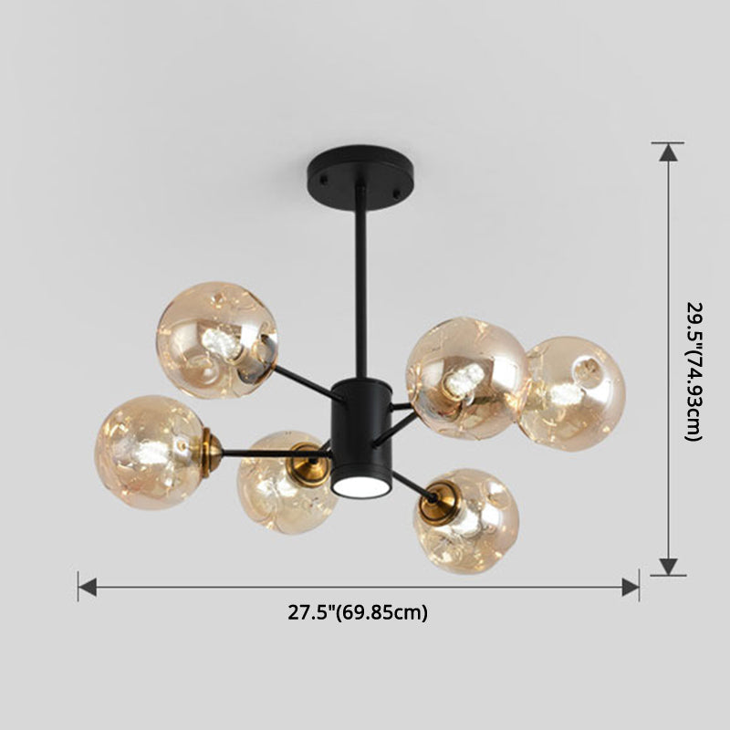 Bubble Chandelier Lighting Fixtures Modern Glass Pendant Lights - Rebooters