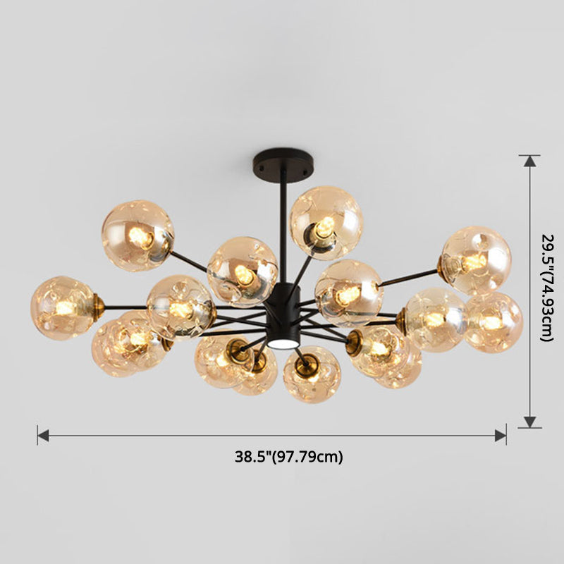 Bubble Chandelier Lighting Fixtures Modern Glass Pendant Lights - Rebooters