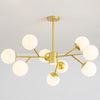 Globe Chandelier Pendant Light Contemporary Style Glass Fixtures - Rebooters