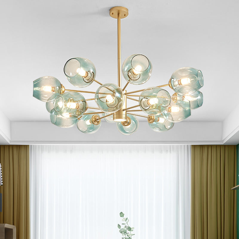 Globe Chandelier Pendant Light Contemporary Style Glass Fixtures - Rebooters