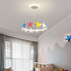 19.5"/23.5" Dia Metal Ring Chandelier Light with Star Design - Rebooters