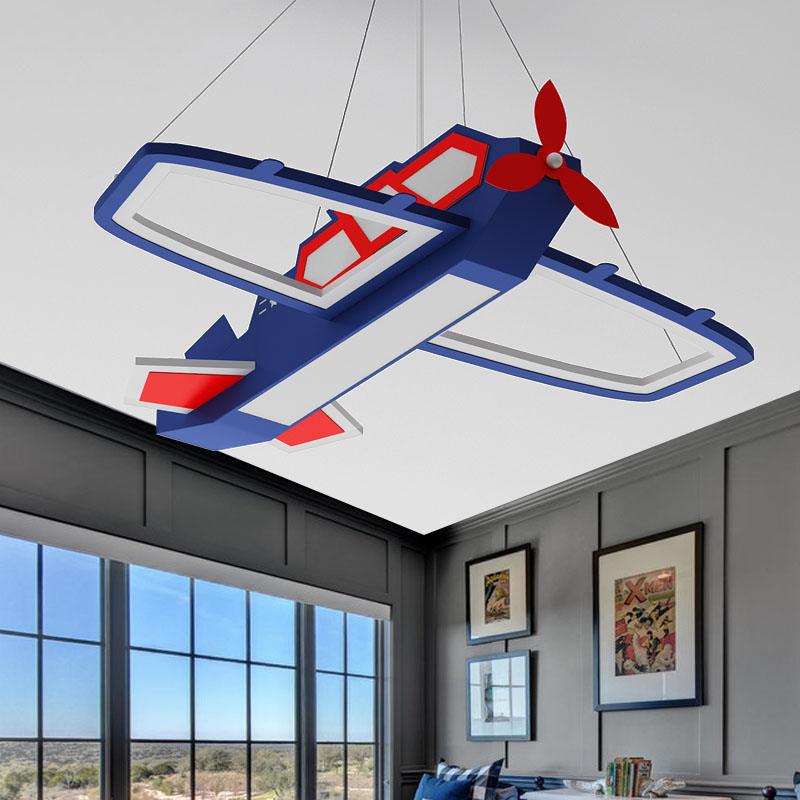 Acrylic Airplane Pendant Light Fixture Modernism LED Chandelier - Rebooters