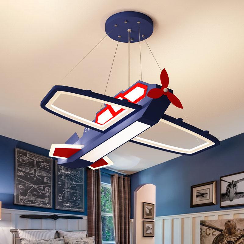 Acrylic Airplane Pendant Light Fixture Modernism LED Chandelier - Rebooters