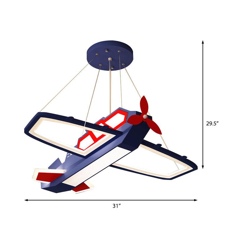 Acrylic Airplane Pendant Light Fixture Modernism LED Chandelier - Rebooters