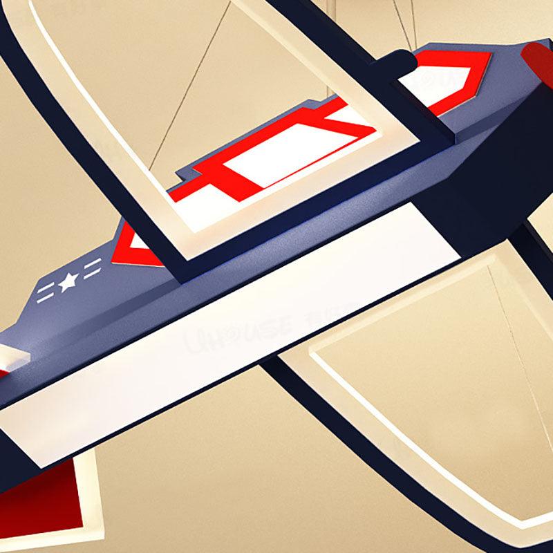 Acrylic Airplane Pendant Light Fixture Modernism LED Chandelier - Rebooters