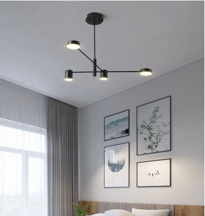 Starburst Ceiling Chandelier Contemporary Metal Light Fixture - Rebooters