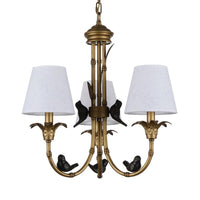 3/6/8 Lights Suspension Pendant Rustic Cone Fabric Chandelier - Rebooters