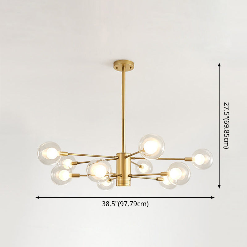 Globe Suspension Hanging Pendant Light Modern Style Chandelier - Rebooters