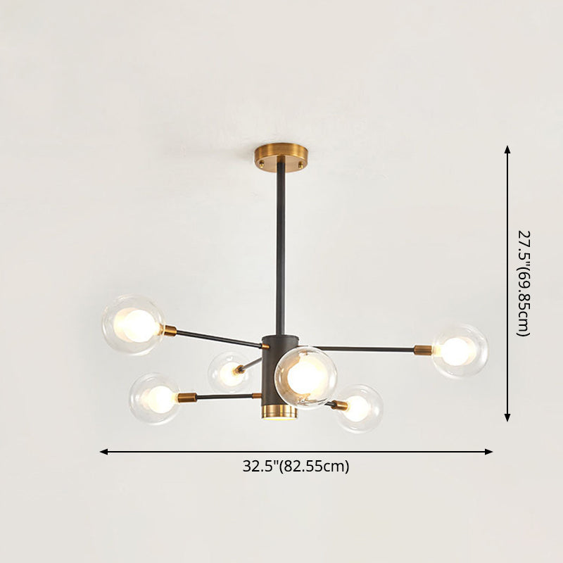 Globe Suspension Hanging Pendant Light Modern Style Chandelier - Rebooters