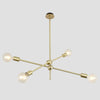 Postmodern Geometric Lines Chandelier Lamp Metal Bedroom Light - Rebooters