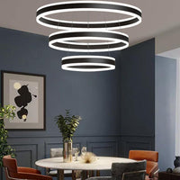 23.6" 31.5" 39.3" Diameter 3-Tiered LED Chandelier - Rebooters