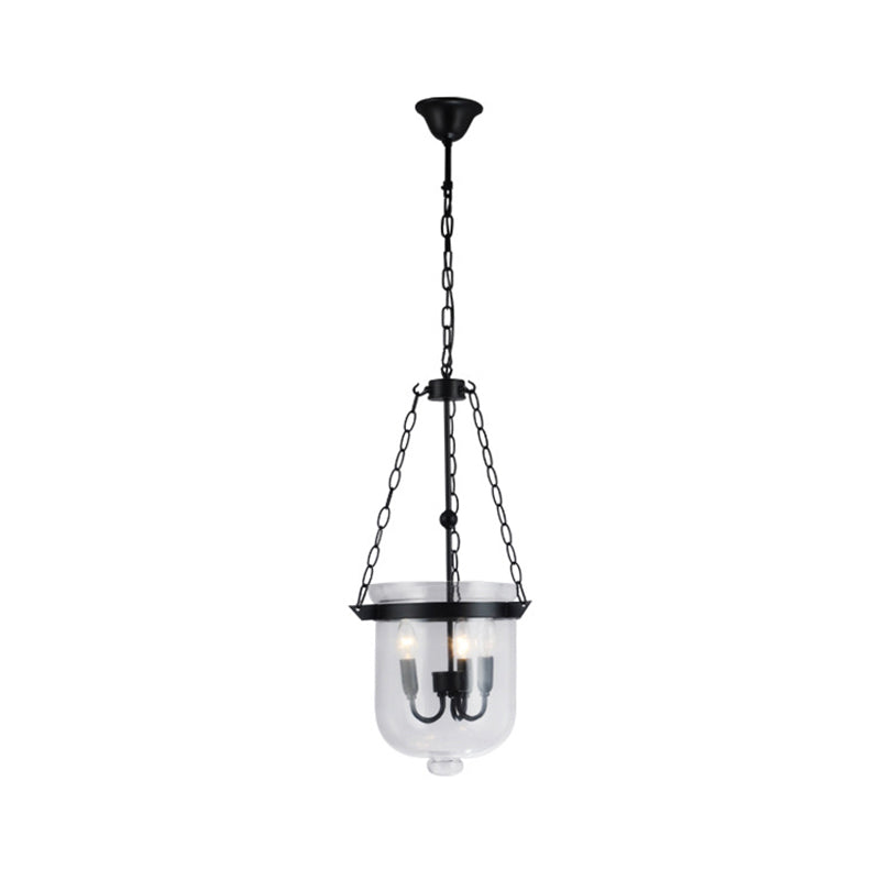 Transparent Glass 3-Light Pendant Lamp for Dining Room - Rebooters