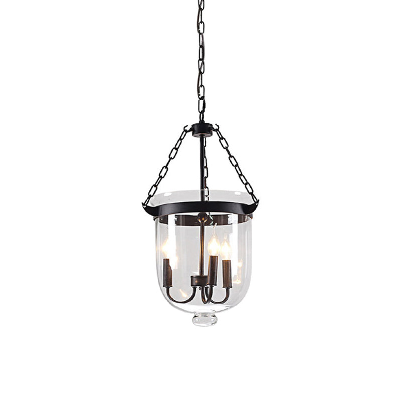 Transparent Glass 3-Light Pendant Lamp for Dining Room - Rebooters