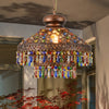 Bohemia Domed Pendant Light Fixture Crystal 1/3 Lights Copper - Rebooters