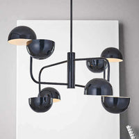 8-Head Office Ceiling Pendant with Dome Iron Shade Light - Rebooters