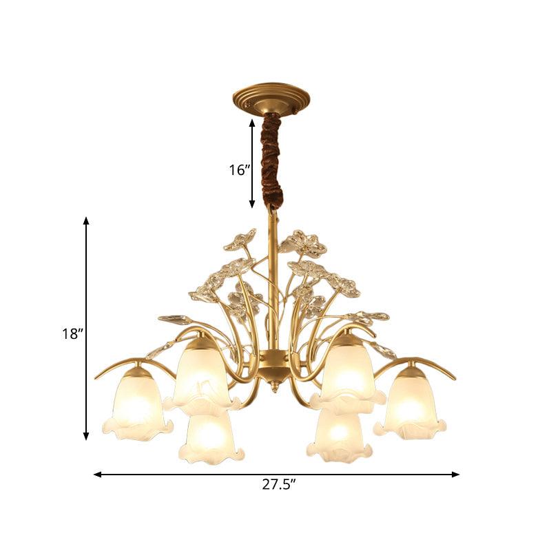 Antique Scalloped Chandelier 3/6/8-Light Gold Fixture - Rebooters