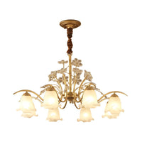 Antique Scalloped Chandelier 3/6/8-Light Gold Fixture - Rebooters