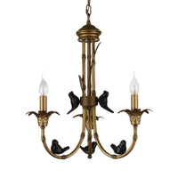 3/6/8 Lights Candelabra Ceiling Chandelier Rustic Brass Pendant - Rebooters
