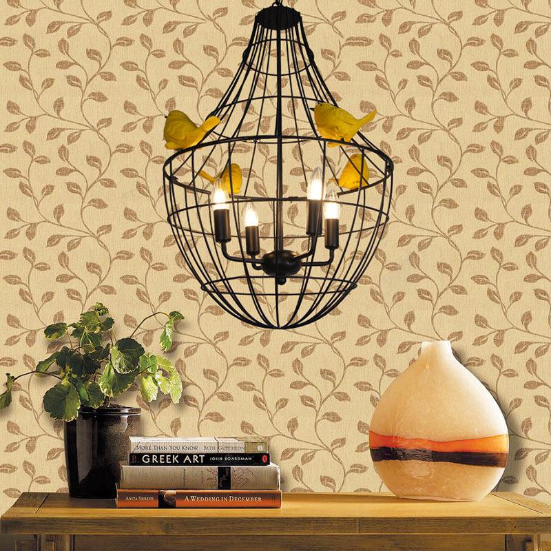 4 Lights Candelabra Suspended Lighting Fixture Black Chandelier - Rebooters