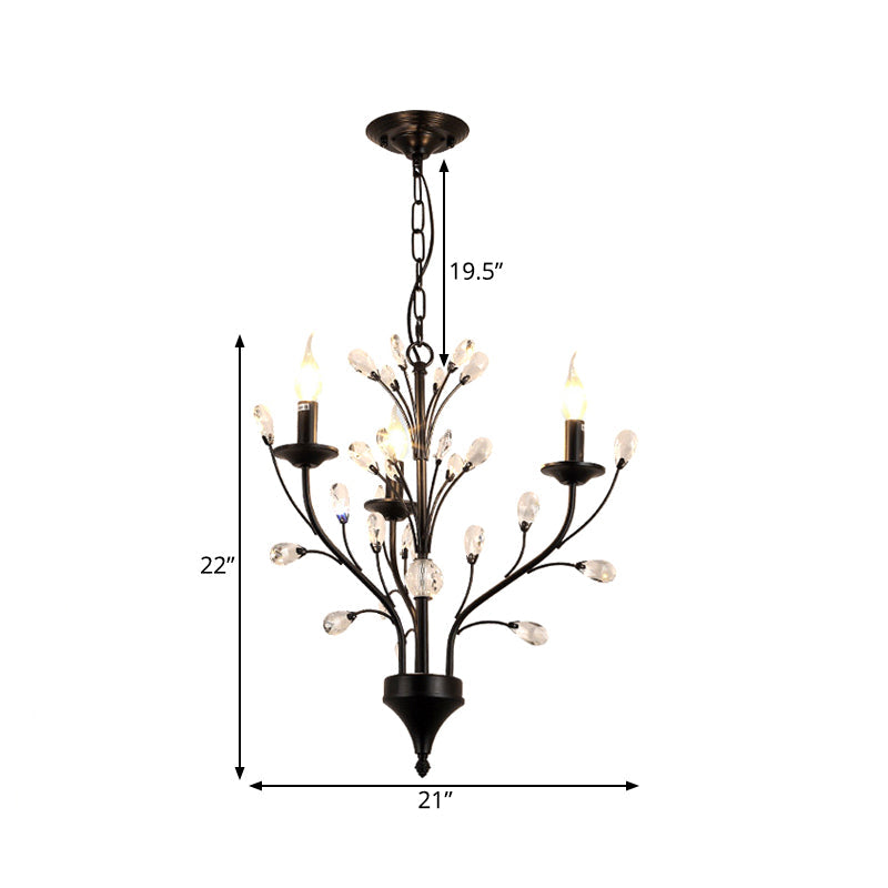 Exposed Bulb Metal Ceiling Chandelier Vintage 3/6/9 Lights - Rebooters
