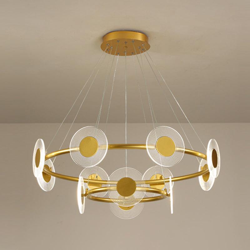LED Circles Suspension Lamp Minimalistic Acrylic Chandelier - Rebooters