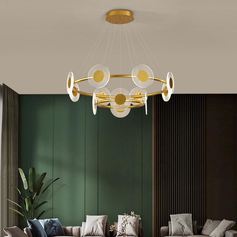 LED Circles Suspension Lamp Minimalistic Acrylic Chandelier - Rebooters