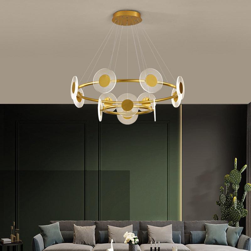LED Circles Suspension Lamp Minimalistic Acrylic Chandelier - Rebooters
