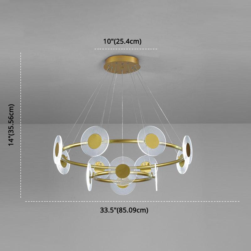 LED Circles Suspension Lamp Minimalistic Acrylic Chandelier - Rebooters