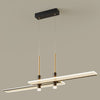 Rectangular Panel Hanging Light Fixture Modern Acrylic Black LED Chandelier - Rebooters
