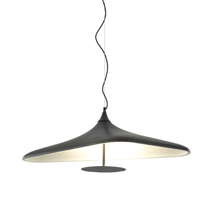 Black Hat Shaped Chandelier Light Fixture Art Deco Resin LED Pendant Lighting - Rebooters