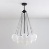 Frosted White Glass Bubbles Suspension Light Stylish Nordic Chandelier - Rebooters