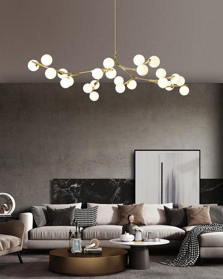 Tree Branch Suspension Light Minimalistic Metal Chandelier - Rebooters