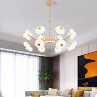 Bean Shaped Chandelier Minimalist Acrylic Bedroom LED Light - Rebooters