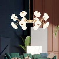 Bean Shaped Chandelier Minimalist Acrylic Bedroom LED Light - Rebooters