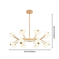 Bean Shaped Chandelier Minimalist Acrylic Bedroom LED Light - Rebooters